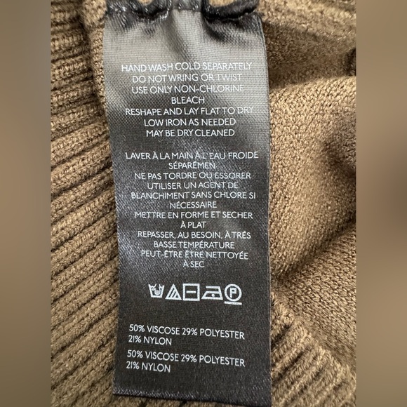 NWT - Maeve Olive Puff Sleeve Sweater - Picture 11 of 12